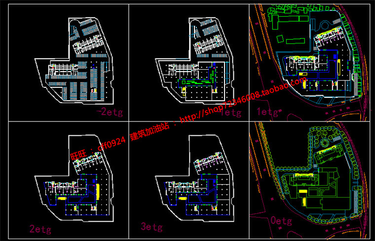 NO00190su+cad图纸+效果图商业综合体办公酒店项目建筑-11