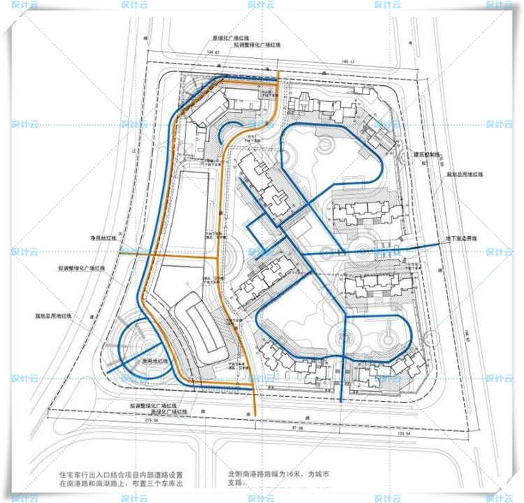 TU00047高层写字楼公寓+住宅江景建筑方案设计文本及CAD平立剖-16