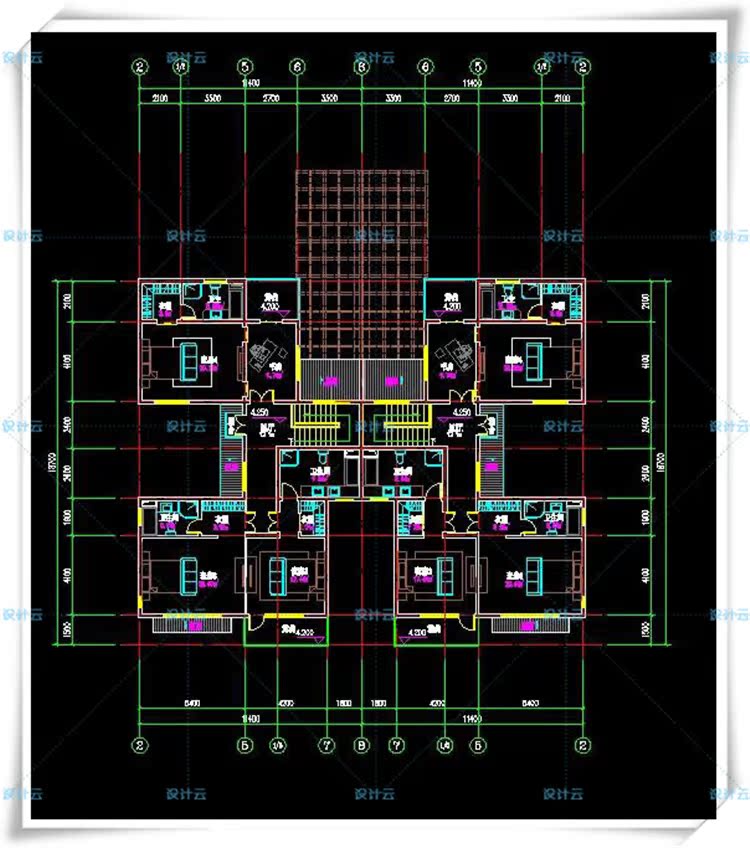 TU00100中式风格类独栋双拼别墅建筑设计CAD+3D模型+高清效果图-30