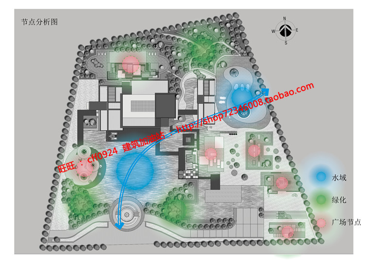 NO01141会所景观高档景观方案设计su模型cad图纸lumion效果图-2