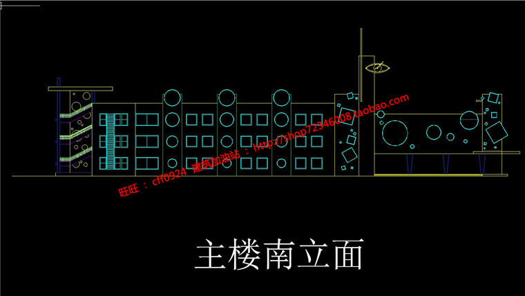 NO0135018班小学学校建筑方案设计cad总图平立面+su模型-9