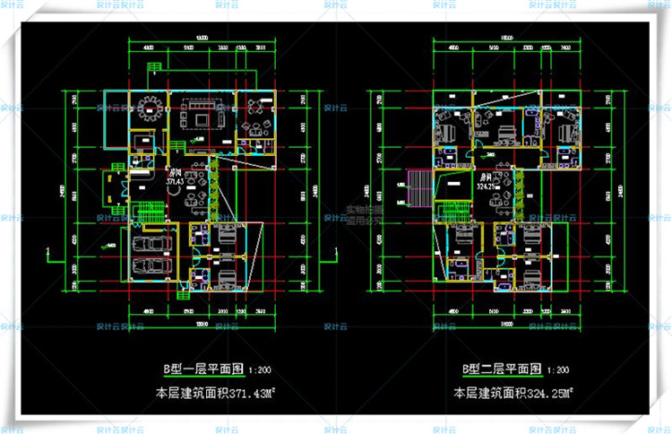 TU00828多层中式坡顶 度假酒店文本+cad施工图+效果图+su模型-16