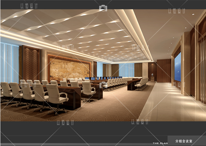 YH00620高端现代会议中心室内CAD配套效果图原创设计-5