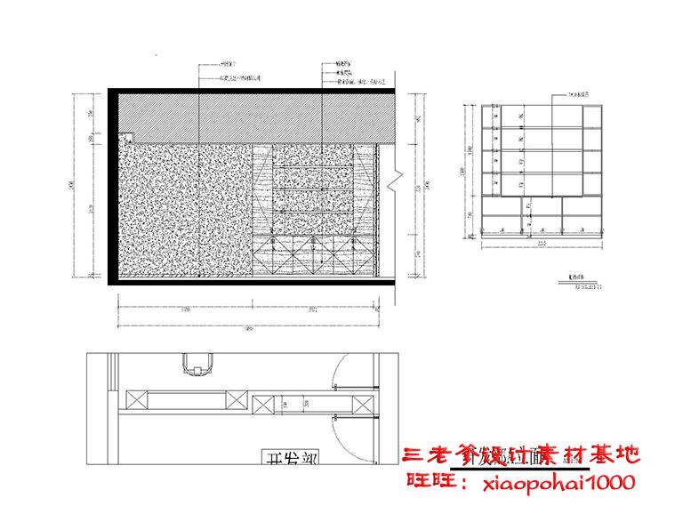 TU02022办公室空间写字楼CAD施工图纸方案平面节点效果图片...-22