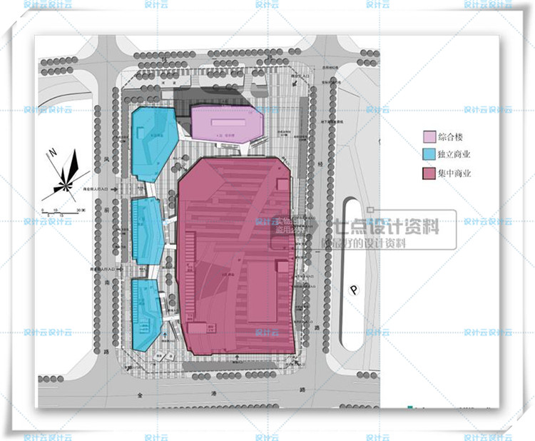 TU00808商业综合体设计及高层办公cad+su+文本+效果图+多媒-13