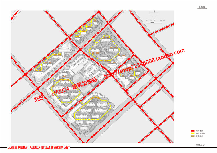 NO00466居住区小区住宅规划设计效果图文本cad总图/平面/户型-33