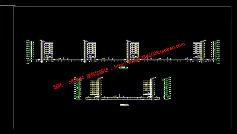 NO01171办公软件园规划设计高清文本cad总图平立剖-29