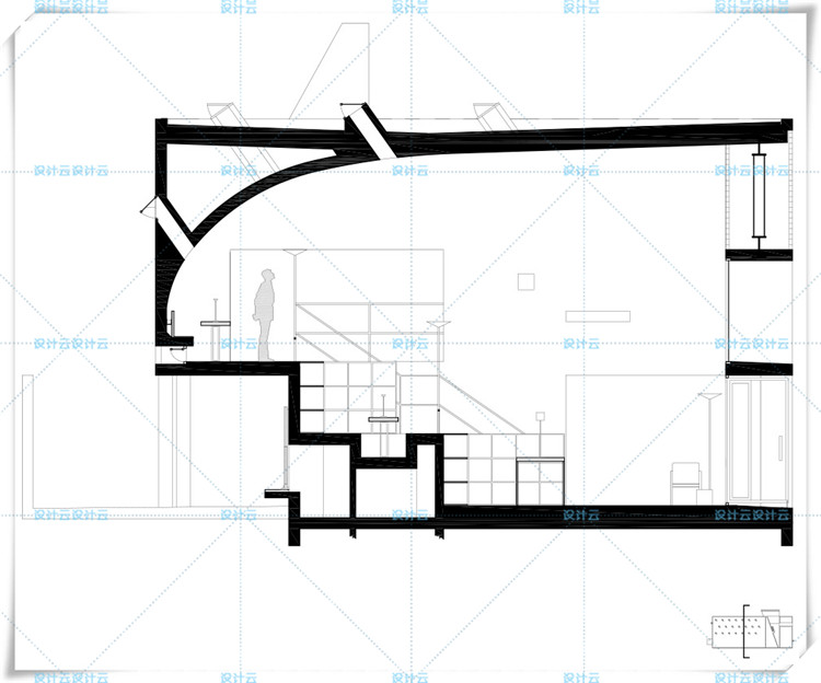 TU00882南戴河三联海边图书馆su模型CAD 董功 Vector 直向建筑-8