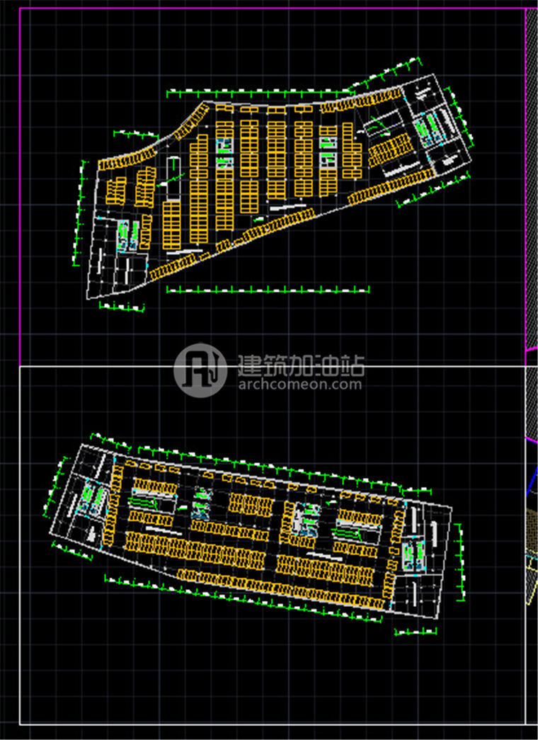 JZ077办公写字楼区项目设计 su模型 cad图纸 效果图-41