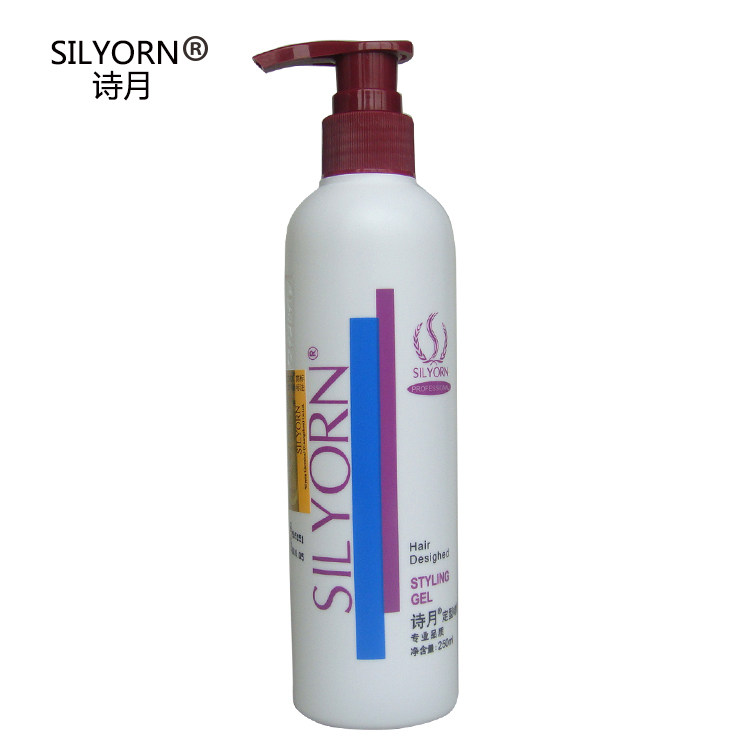Free trial Shi Yue styling gel water 250m men's and women's moisturizing extra hard gel cream Hair long-lasting styling