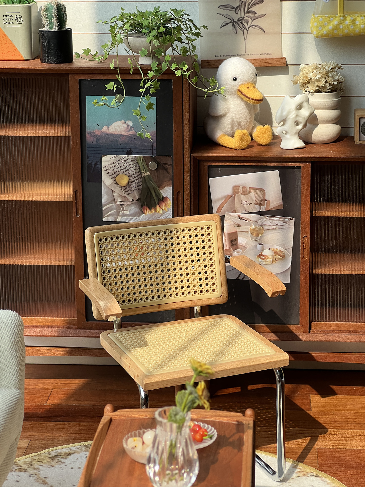 bjd场景道具娃屋 悬臂坐椅/弯管椅 6分娃屋家俱迷你微缩模型玩具