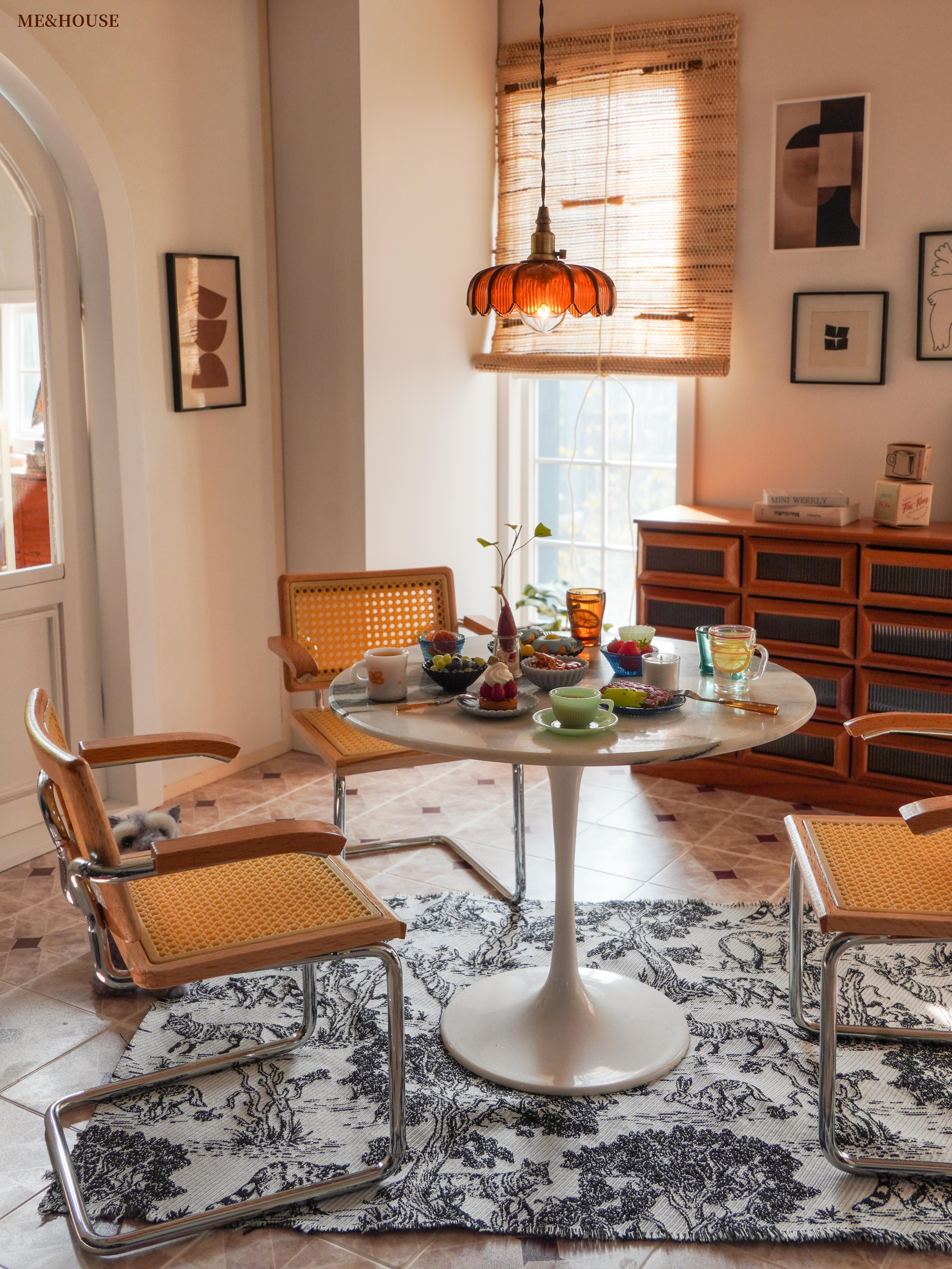 bjd场景道具娃屋 悬臂坐椅/弯管椅 6分娃屋家俱迷你微缩模型玩具