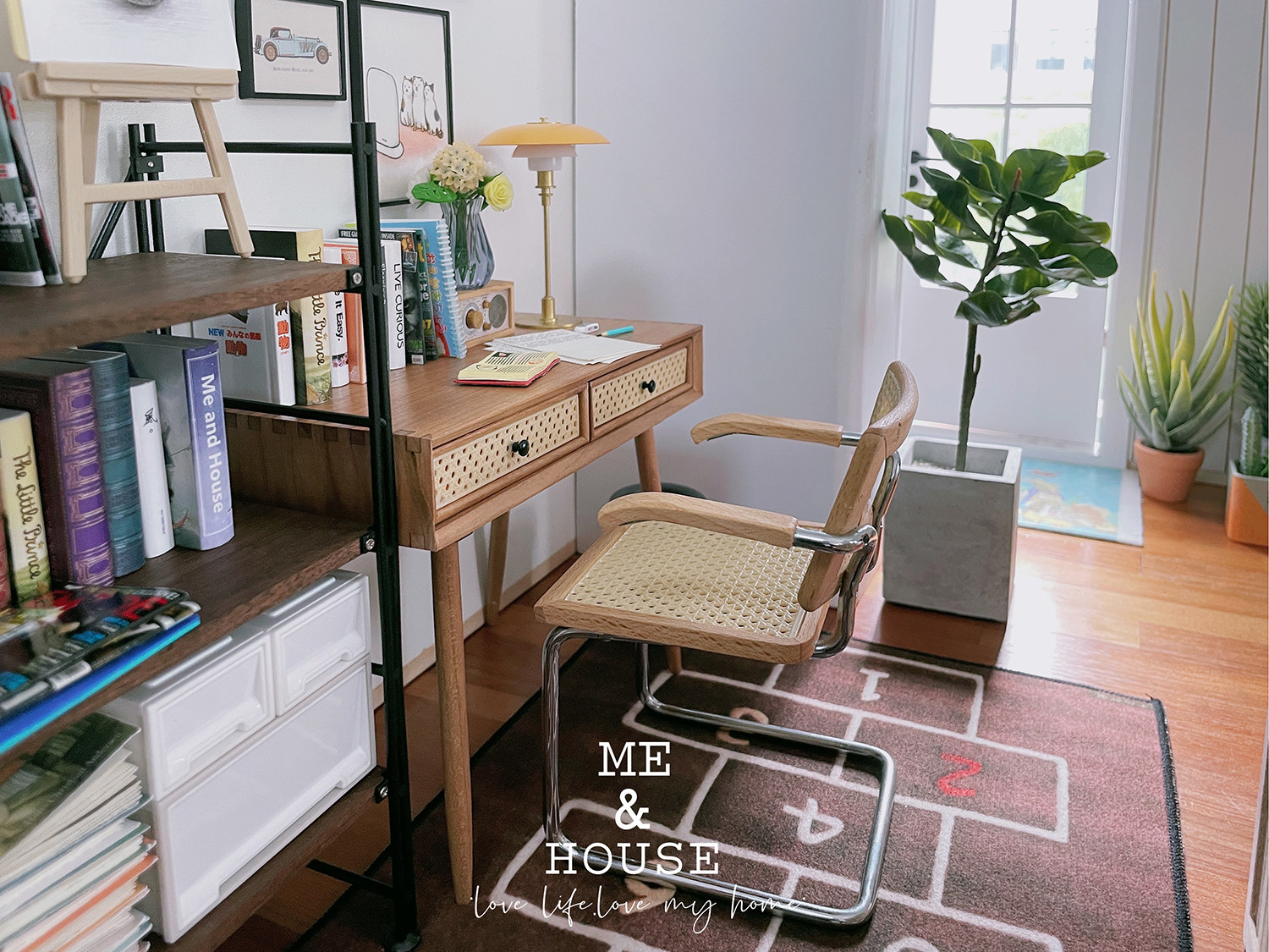 bjd场景道具娃屋 悬臂坐椅/弯管椅 6分娃屋家俱迷你微缩模型玩具