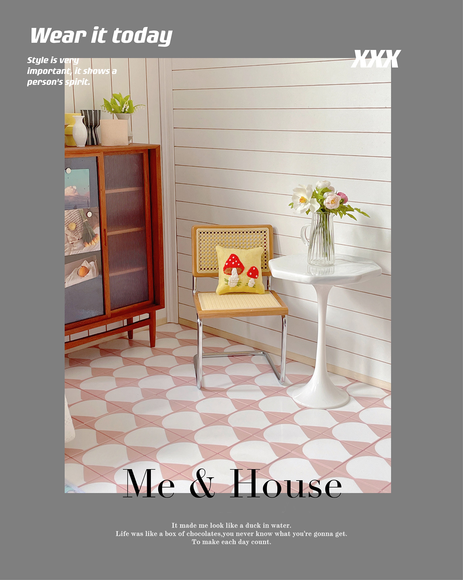 bjd场景道具娃屋 悬臂坐椅/弯管椅 6分娃屋家俱迷你微缩模型玩具