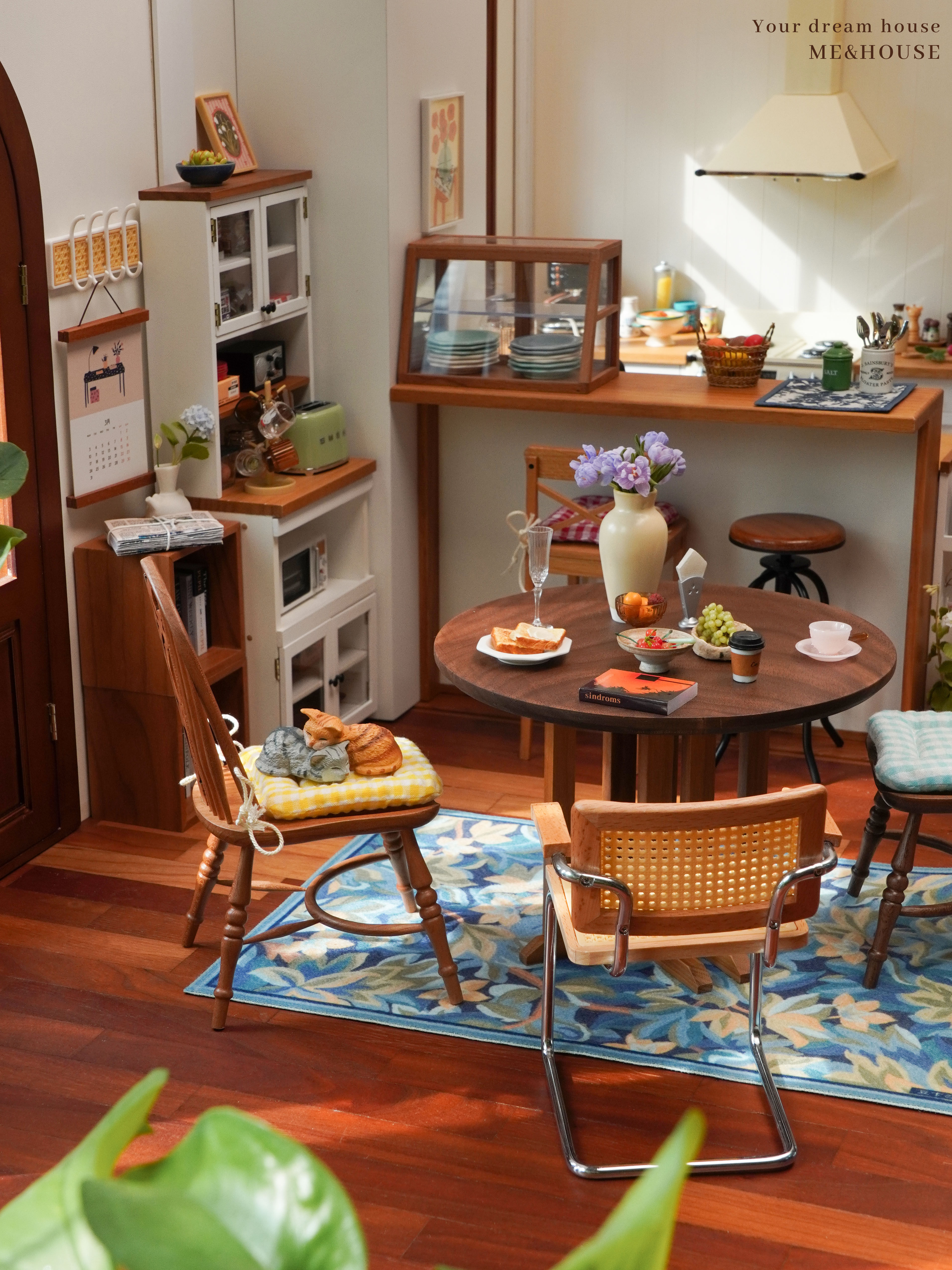 bjd场景道具娃屋 悬臂坐椅/弯管椅 6分娃屋家俱迷你微缩模型玩具