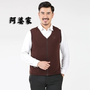 Apo home 2018 nam mới 100% áo vest lụa cotton mùa đông lụa lót ấm