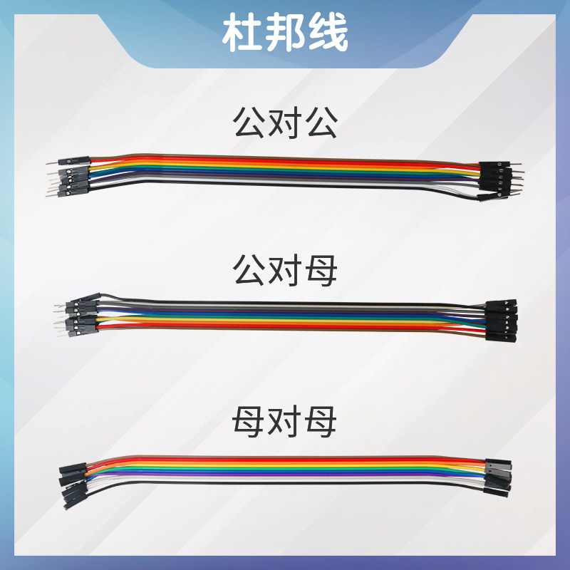 杜邦线 母对母 公对母 公对公10Pin彩色排线连接线20CM跳线