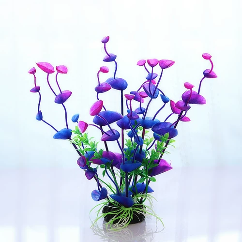 Аквариум, реалистичные водные растения, качественный пластиковый декор