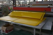 PP plastic hollow board corrugated Wantong board yellow 345mm backing board color calcium plastic board customized manufacturer direct sale