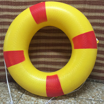 Building a large rubber grown-up swimming circle thickened and abrasion-resistant inflatable rubber ring seaside swimming circle safety rope feeding cylinder