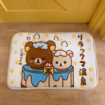 Spot Japan limited easy bear home carpet mat bedroom door front toilet non-slip bathroom water absorption