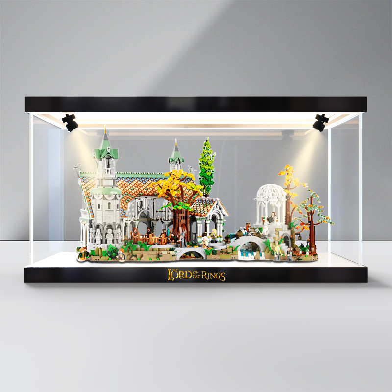 Display Box Suitable for Lego Lord of the Rings 10316 Rivendell Castle Model Box Acrylic Dust Cover