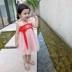 Năm 2020 quần áo trẻ em mùa hè mới cô gái váy thêu trẻ em em bé Hanfu cô gái nhỏ váy không tay - Váy