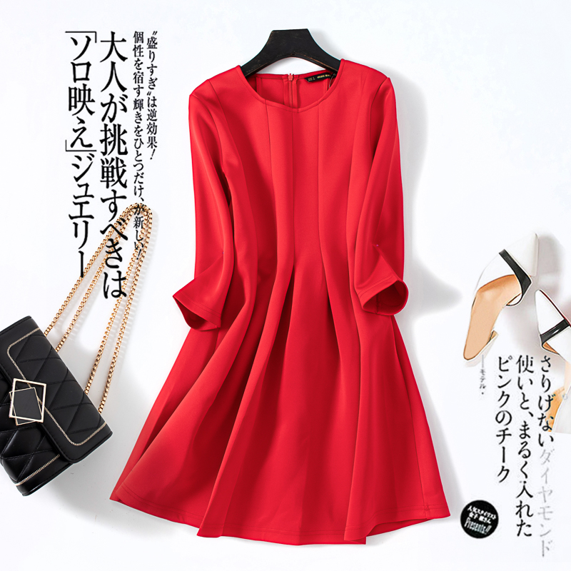 Foreign trade tail female clip dress original single woman wear air - air layer dress