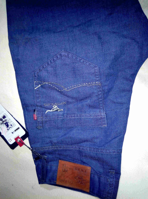 Jeans droite en vrac en coton pour été - Ref 1470146 Image 9