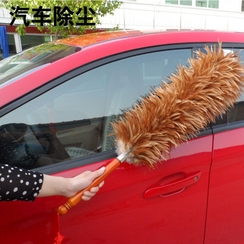 Wu's Shan Shan Chicken Wool for Domestic Vehicles Dense, Strong And Durable Car Dust Removal Duster Brush