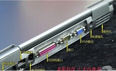 Подержанные ноутбуки 二手笔记本电脑戴尔d610无线 带九针串口 带25孔打印 并口