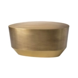 Высококачественный журнальный столик в новом стиле, диван, большое пространство, простой журнальный столик неправильной формы из матовой латуни из нержавеющей стали