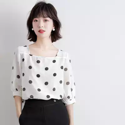 Sandro Svpr shirt women 2021 summer New loose Korean design sense niche linen shirt top