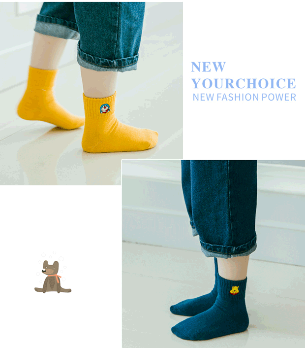 Trẻ em vớ cotton mùa xuân và mùa thu chàng trai và cô gái Hàn Quốc mùa thu và mùa đông học sinh nam và nữ kéo dài vớ wz mới đồ bé trai