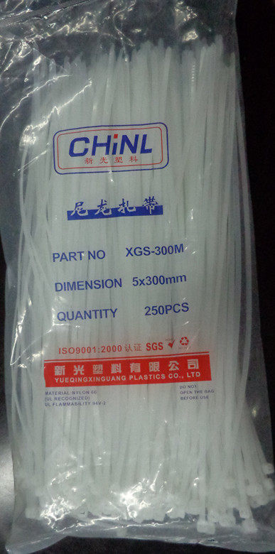 New Light Tie 5*300mm Self-lock nylon Tie Width 3 6MM 250 plastic tie Wholesale