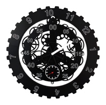 Wonderful creative 18 inch large gear wall clock mechanical gear clock living room wall clock gear wall watch mute clock creative clock