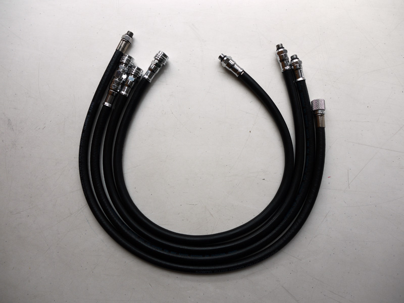 Low pressure inflation tube (with quick unloading connector)