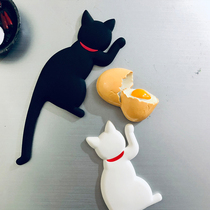 Life original food magnetic refrigerator stickers food creative three-dimensional personality Japanese refrigerator decoration Nordic ins cat
