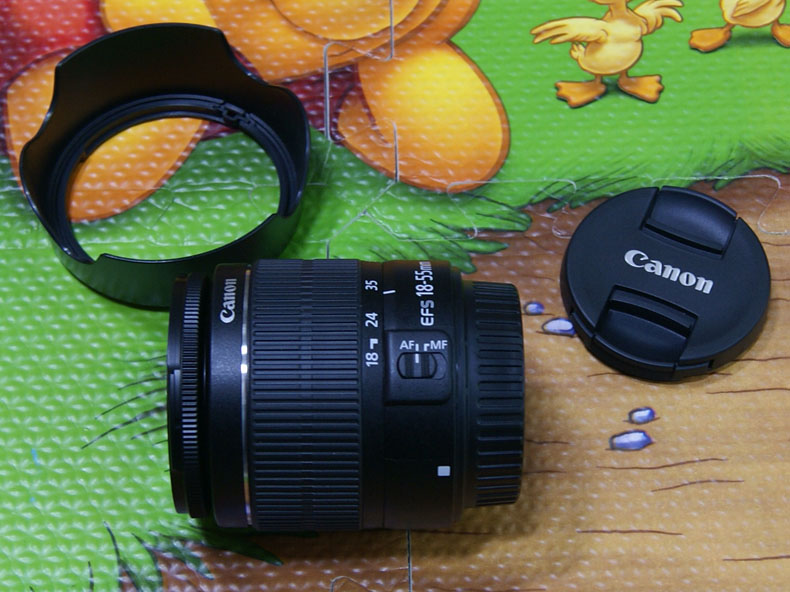 Ống kính chống rung Canon SLR EF-S 18-55mm f 3.5-5.6 IS II STM vị trí ban đầu