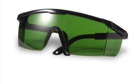New Ink Green Lara Foot Laser Engraving Protective Mirror 405-450 nm Blue Purple Light Goggle