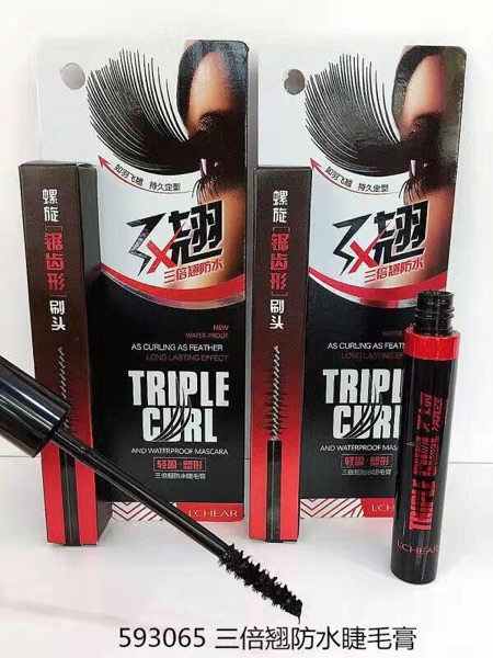 Lei Qi ba mascara dày cong đen không thấm nước không nở 593065 - Kem Mascara / Revitalash mascara không lem