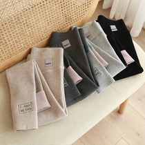Winter leggings women wear autumn and winter large size plus velvet padded warm pants slim black thread cotton trousers