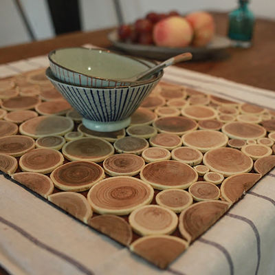 Wooden coasters, creative placemats, countertop MATS, table MATS, tableware heat insulation MATS, solid wood heat-resistant MATS, and personalized accessories