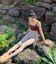 @YEUNGSUKHAN unique Cangmo sand nine-point pants high-quality yoga pants sports slim-fit hip-lift high elastic