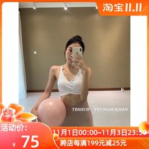 YEUNGSUKHAN cross strap sports underwear * New low strength support Interior strip breathable yoga bra