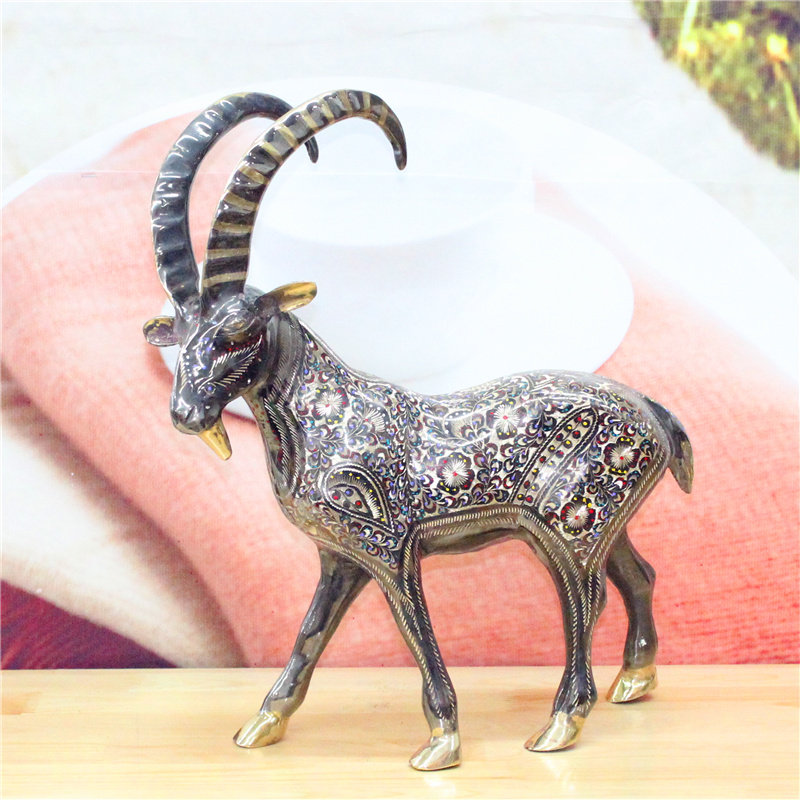 Pakistan Handicraft Direct Sale Copper Bronze Sculpture 20-inch Sanyang Kaitai Merchants BT578