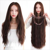 Wig female U-SHAPED ban tou tao long curly hair and big waves jia fa pian realistic corn tang hair wig jie fa pian