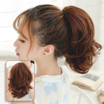 Playful wig female grab clip short curly hair ponytail wig braid pear flower roll claw clip ponytail short hair wig