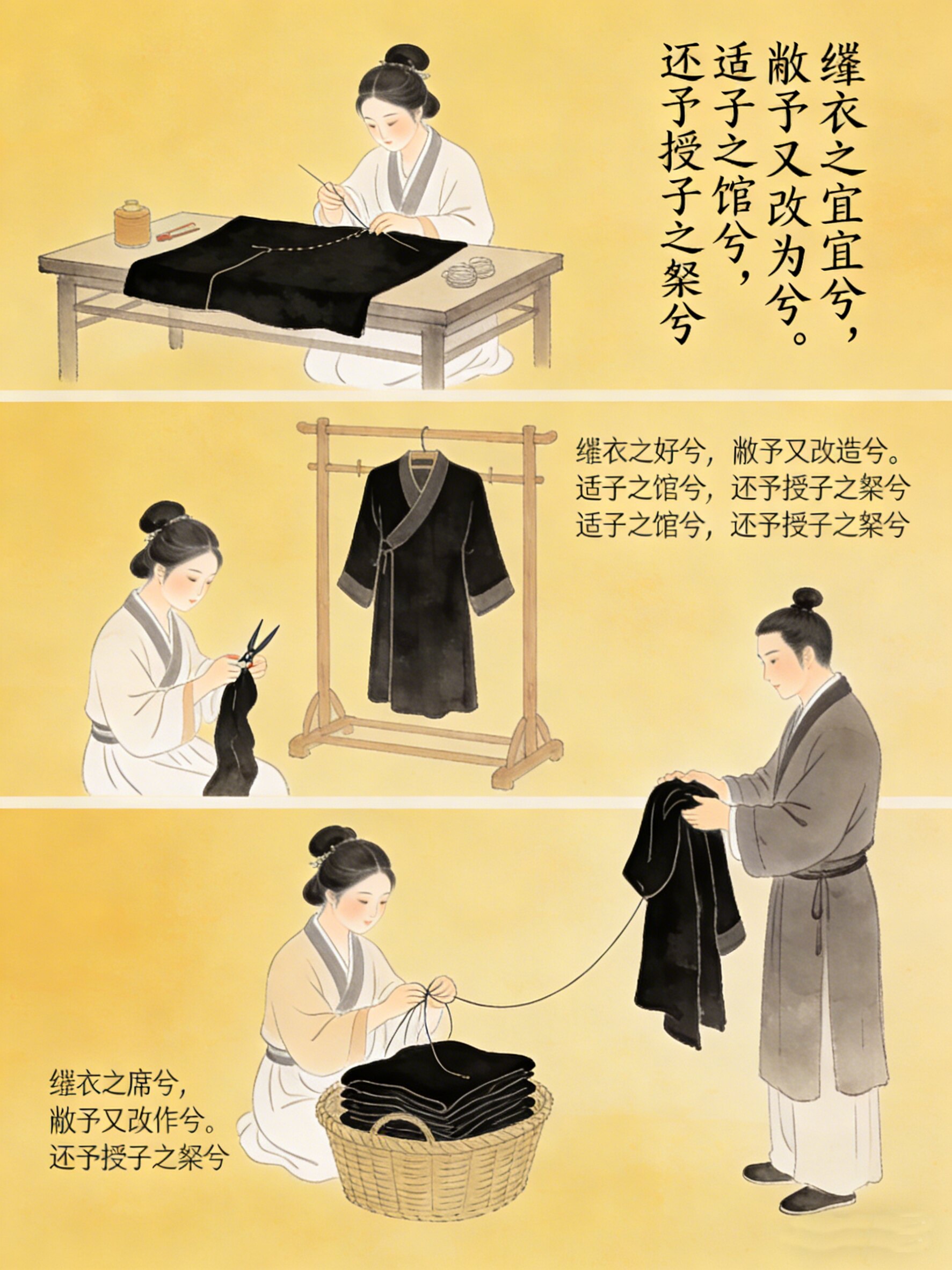诗经·国风·郑风之《缁衣》 - 闲唠八卦 - 淘江湖