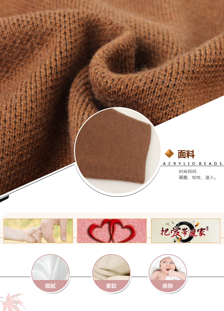 Phụ nữ trung niên và cao tuổi 60-70 tuổi 80 bà ngoại áo len mùa đông áo len len mùa thu và áo len mùa đông váy trung niên đẹp